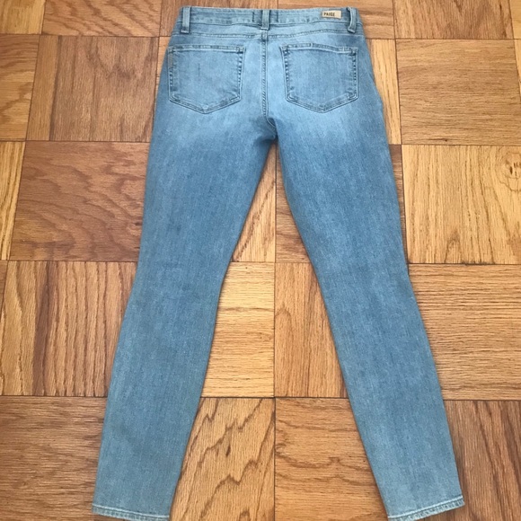 NWT PAIGE Verdugo Ankle Destructed Skinny Jeans 27 - Picture 3 of 8